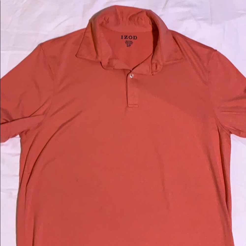 IZOD Red/Pink Collared Shirt